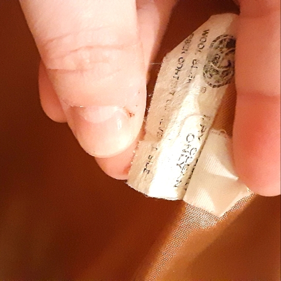 Women's Wool New England Machintosh Beige Peacoat (L) - Picture 6 of 16